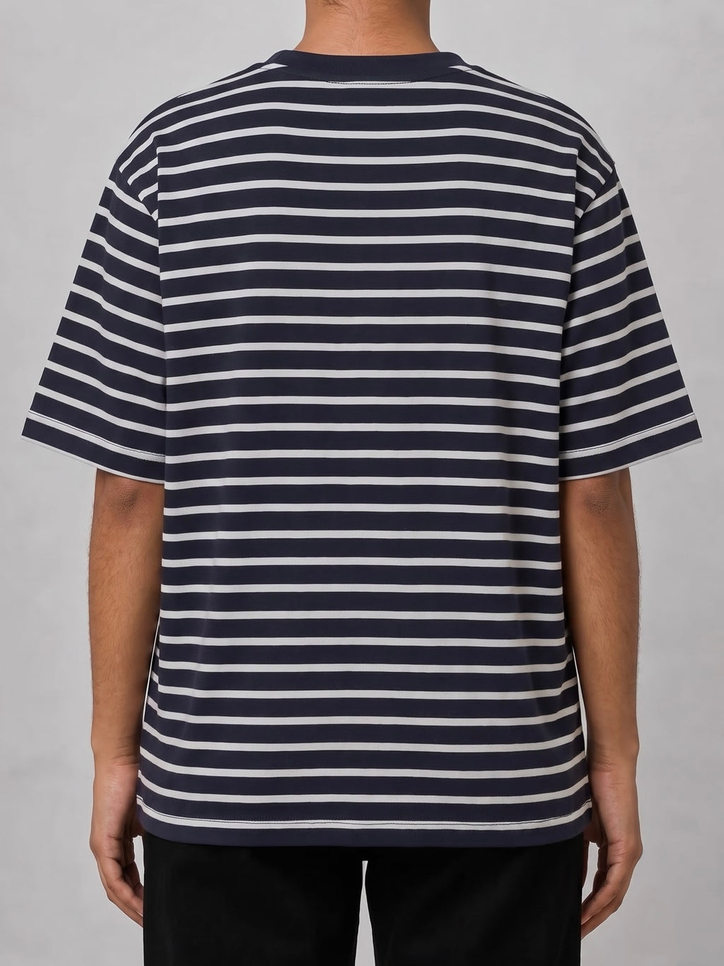 Navy Stripe Oversized Tee