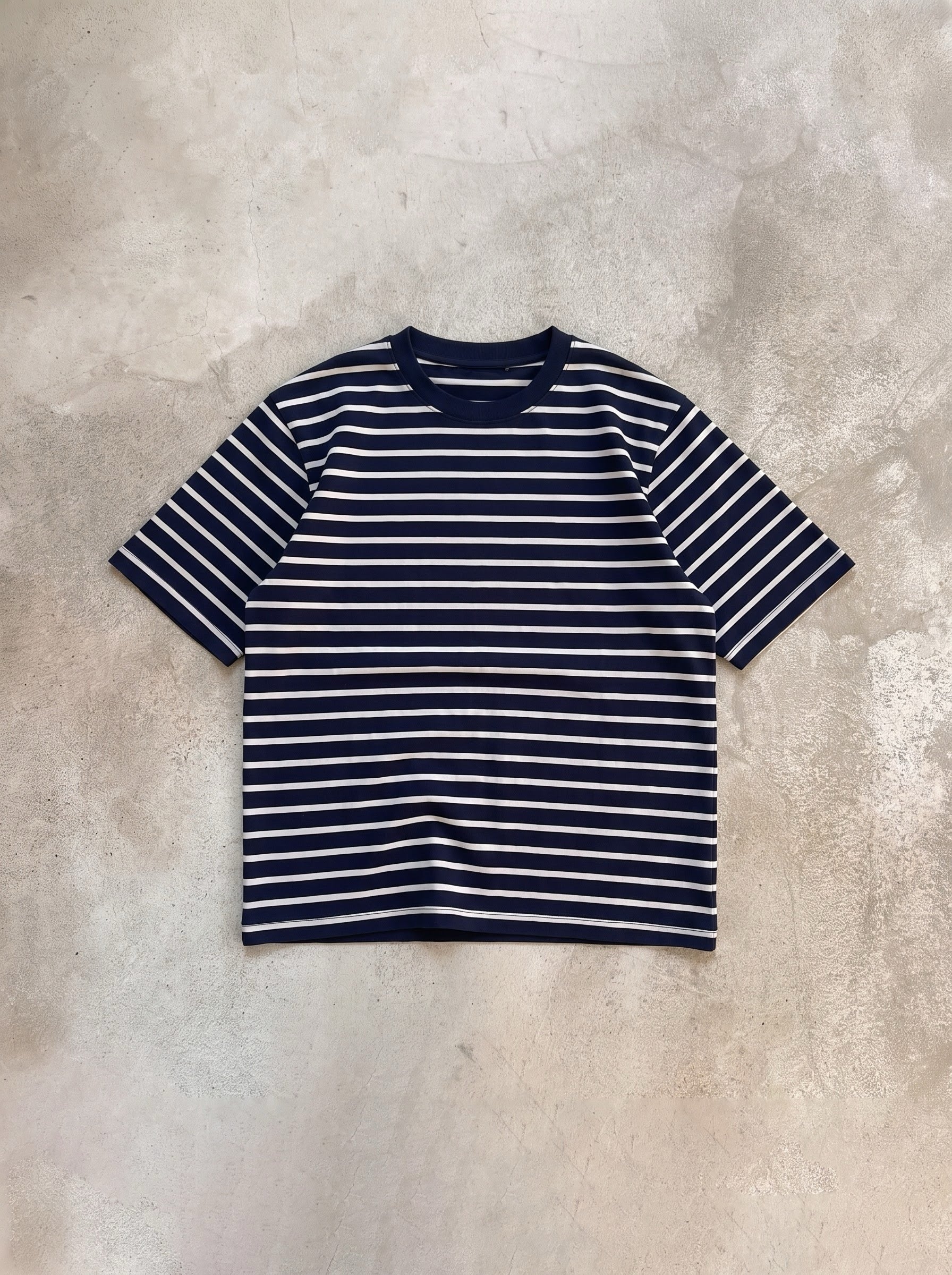 Navy Stripe Oversized Tee
