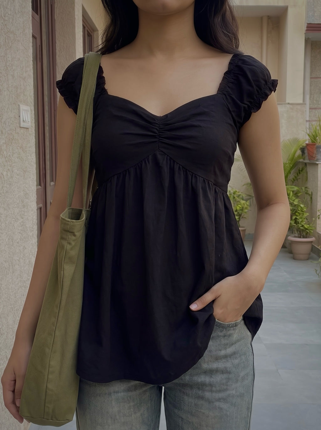 Ruffle Sleeve Top